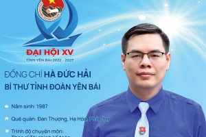 ĐỒNG CHÍ HÀ ĐỨC HẢI ĐƯỢC BẦU LÀM BÍ THƯ TỈNH ĐOÀN YÊN BÁI KHÓA XV